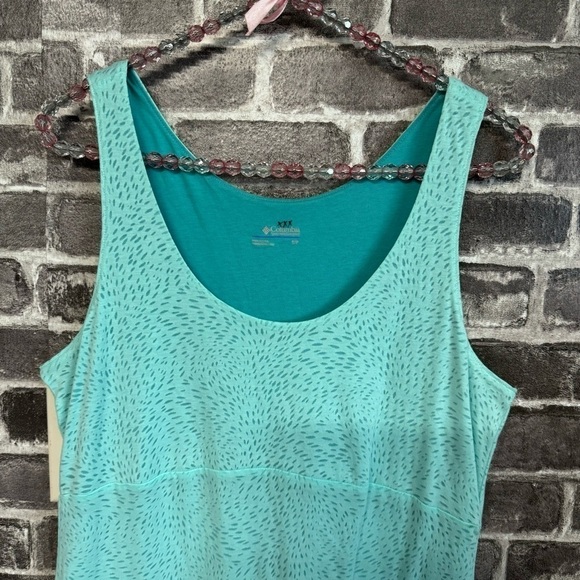 NWT Columbia See Through You Burnout Dress mint teal - Picture 2 of 10